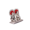 White Metal Statue of Laxmi and Ganesha