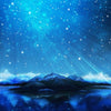 Canvas Print Northern Lights Aurora Borealis D4 | Unframed Canvas Painting for Bedroom & Living Room | 16 x 16 inch (41 x 41 cms)