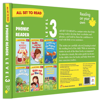All set to Read- A Phonic Reader- Level 3 (6 books) by Om Books Editorial Team [Paperback]