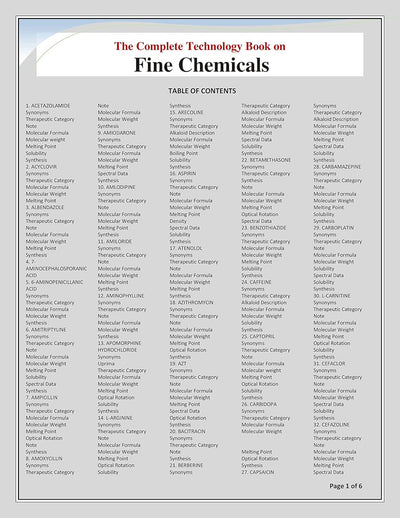 The Complete Technology Book on Fine Chemicals by NIIR BOARD OF CONSULTANTS & ENGINEERS [Paperback]