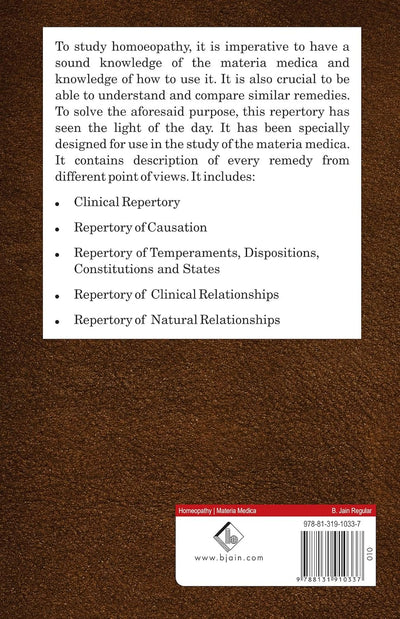 A Clinical Repertory to the Dictionary of Materia Madica by John H. Clarke [Paperback]