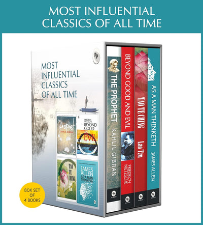 Most Influential Classics of All Time (Set of 4 Books) by Kahlil Gibran Lao Tzu, Friedrich Nietzsche, James Allen [Paperback]