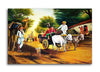 Canvas Print | A Day in an Indian Village | Indian Art Unframed for Home decor