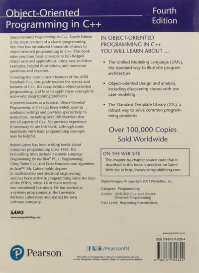 Object Oriented Programming in C++ by Lafore [Paperback]