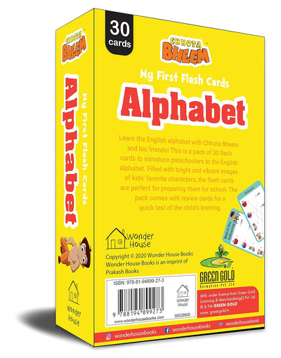 Chhota Bheem : My First Flash Cards - Alphabet by Wonder House Books [Paperback]