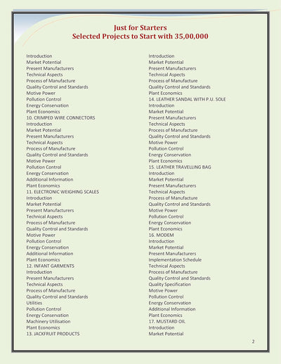 Just for Starters : Selected Projects to Start with 35,00,000 by NIIR Board of Consultants & Engineers [Paperback]