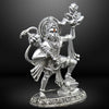 Hindu Gods : Hanuman Ji Bajrang Bali Idol Silver Finish Pratima – Divine Décor Statue for Car Dashboard, Home and Office
