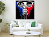 Canvas Print| Je Suis Paris| Abstract Art Unframed painting for Home décor|size - 13X13 Inches.