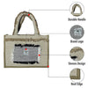 Fashmade Jute Carry Handbag For Men Women Multi-Purpose Daily Use Tote Regular Eco-Friendly Shopping