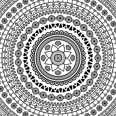 Refreshing Mandala - Colouring Book For Adults Book 4 by Dreamland Publications [Paperback]