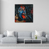 100% Cotton Stretched Canvas Painting 400 GSM, Framed Goddess Kali