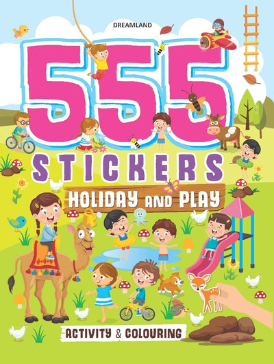 555 Stickers, Holiday and Play [Paperback]