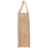 Multicolor Jute bag Printed With Everyday Earth Day for Women and Men Lunch Bag with Zip and Handle