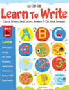 All in one - Learn to write: Capital letters, Small letters, Numbers 1-100, Hindi Varnmala (Paperback)
