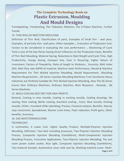 THE COMPLETE TECHNOLOGY BOOK ON PLASTIC EXTRUSION, MOULDING AND MOULD DESIGNS by NIIR BOARD OF CONSULTANTS AND ENGINEERS [Paperback]