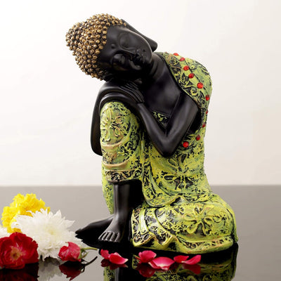 Lord Buddha Idol Statue Showpiece for Home Decor Mandir Temple Pooja Room Living Room Office Table
