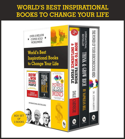 World�s Best Inspirational Books to Change Your Life (Box Set of 3 Books) by Joseph Murphy Dale Carnegie & Napoleon Hill
