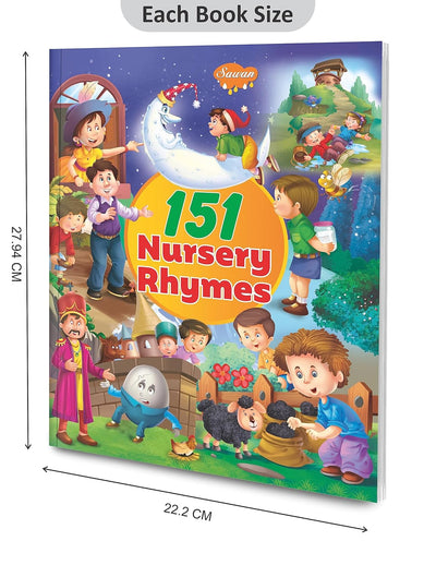 151 Nursery Rhymes by Sawan, Manoj Publications Editorial Board & Sahil Gupta [Paperback]