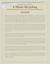 E-Waste Recycling [Hardcover]