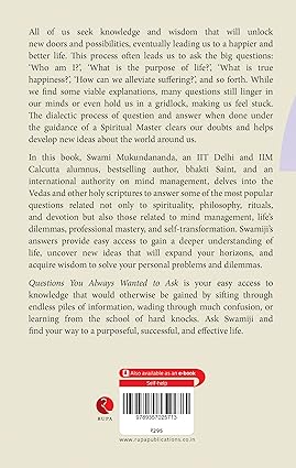 Questions You Always Wanted to Ask by Swami Mukundananda [Paperback]
