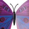 Plastic 3D Butterfly Sticker with Sticking Pad (Shimmer Purple) -Set of 12 Pieces