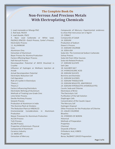 The Complete Book on Non-Ferrous and Precious Metals with Electroplating Chemicals by Dr. H. Panda [Paperback]