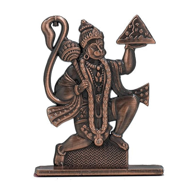 Hindu Gods : Hanuman ji Idol for Car Dashboard & Home Temple - Exquisite Brass Statue for Good Luck & Fortune