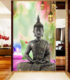 PVC Vinyl Self Adhesive Wallpaper Of Buddha (Large_Wallpaper_pt11,Multicolor,30x60 Inches)