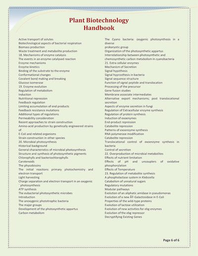 Plant Biotechnology Handbook [Paperback]