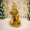 Hindu Gods : Hanuman Ji Resin Idol Exquisite Golden Sculpture for Home and Office Decor - Pack of 1