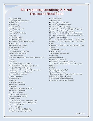 Electroplating, Anodizing & Metal Treatment Hand Book [Paperback]