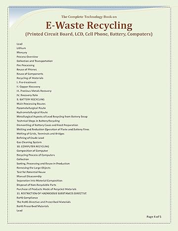 E-Waste Recycling [Hardcover]
