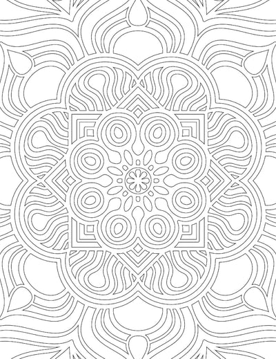 Mandala- Colouring Book for Adults [Paperback]