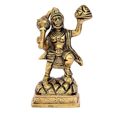 Hindu Gods : Hanuman Ji Brass Idol Statue for Home Decor