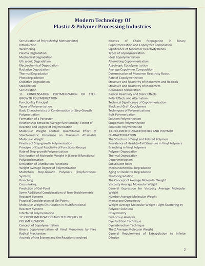 Modern Technology of Plastic & Polymer Processing industries by NIIR Board [Paperback]