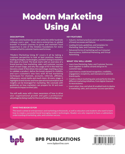 Modern Marketing Using AI by Malay A. Upadhyay, Pooja Chitnis [Paperback]