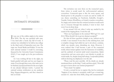 Intimate Speakers: Why Introverted and Socially Ostracized Citizens Use Social Mediaby Biju P.R. [Paperback]