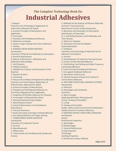 The Complete Technology Book on Industrial Adhesives by NPCS Board of Consultants & Engineers [Hardcover]