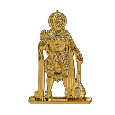 Hindu Gods : Hanuman Ji Idol Statue for Car & Home Temple - Exquisite Statue of Bajrang Bali with Gada