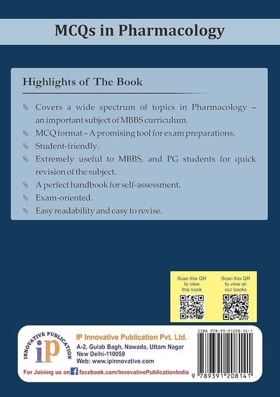 MCQs in Pharmacology by Dr. Maulin Mehta [Paperback]