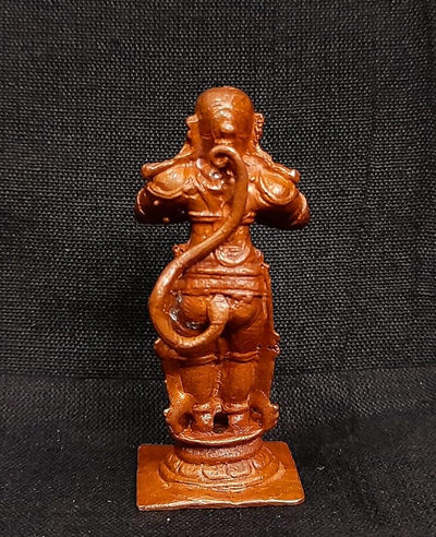 Hindu Gods : Hanuman Ji Copper Idol Patina Antique Finish - Pack of 1 Piece