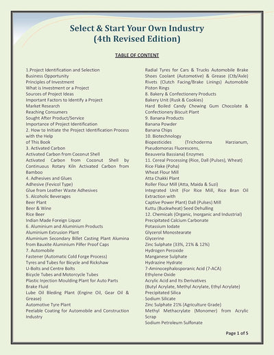 Select & Start Your Own Industry [Paperback]