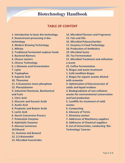 Biotechnology Handbook [Paperback]