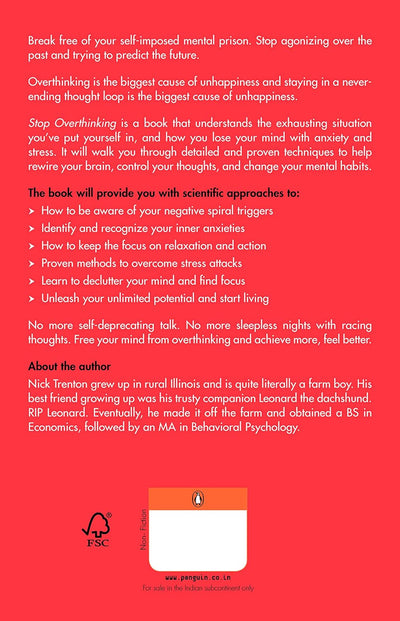 Stop Overthinking by Nick Trenton [Paperback]