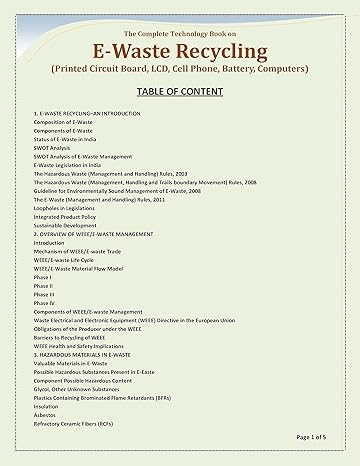 E-Waste Recycling [Hardcover]