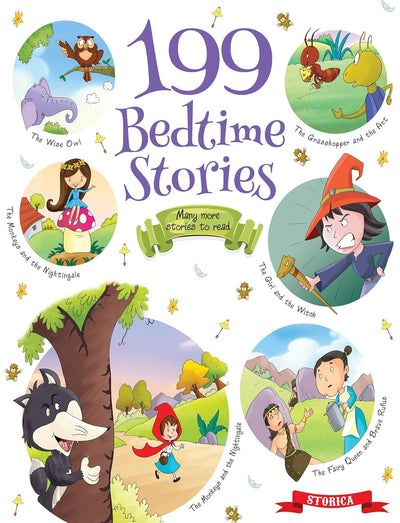 199 Bedtime Stories with colorful Pictures for 3-6 Years Old Kids & Children by 199 Bedtime Stories with colorful Pictures for 3-6 Years Old Kids & Children [Paperback]