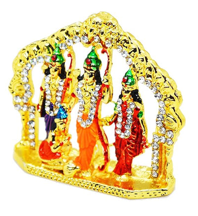 Metal lord Shri Ram Mata Sita Laxman ji and hanuman Ji for Car Dashboard, Temple, Home Decor & Office Showpiece