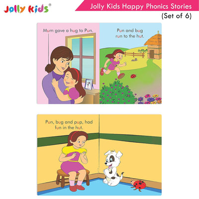 Jolly Kids Happy Phonics Stories Set of 6 [Paperback]