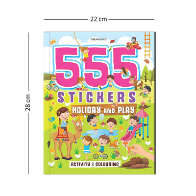 555 Stickers, Holiday and Play [Paperback]