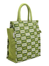 Eco-Friendly Jute Bag-Reusable Tiffin/Shopping/Grocery Multipurpose Hand Bag with Zip & Handle for Men and Women